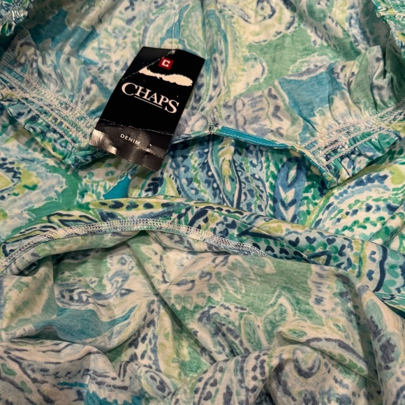 Women’s Chaps Paisley Print Shirt Size Small New With Tags - Picture 12 of 16